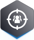Where your audience is active icon